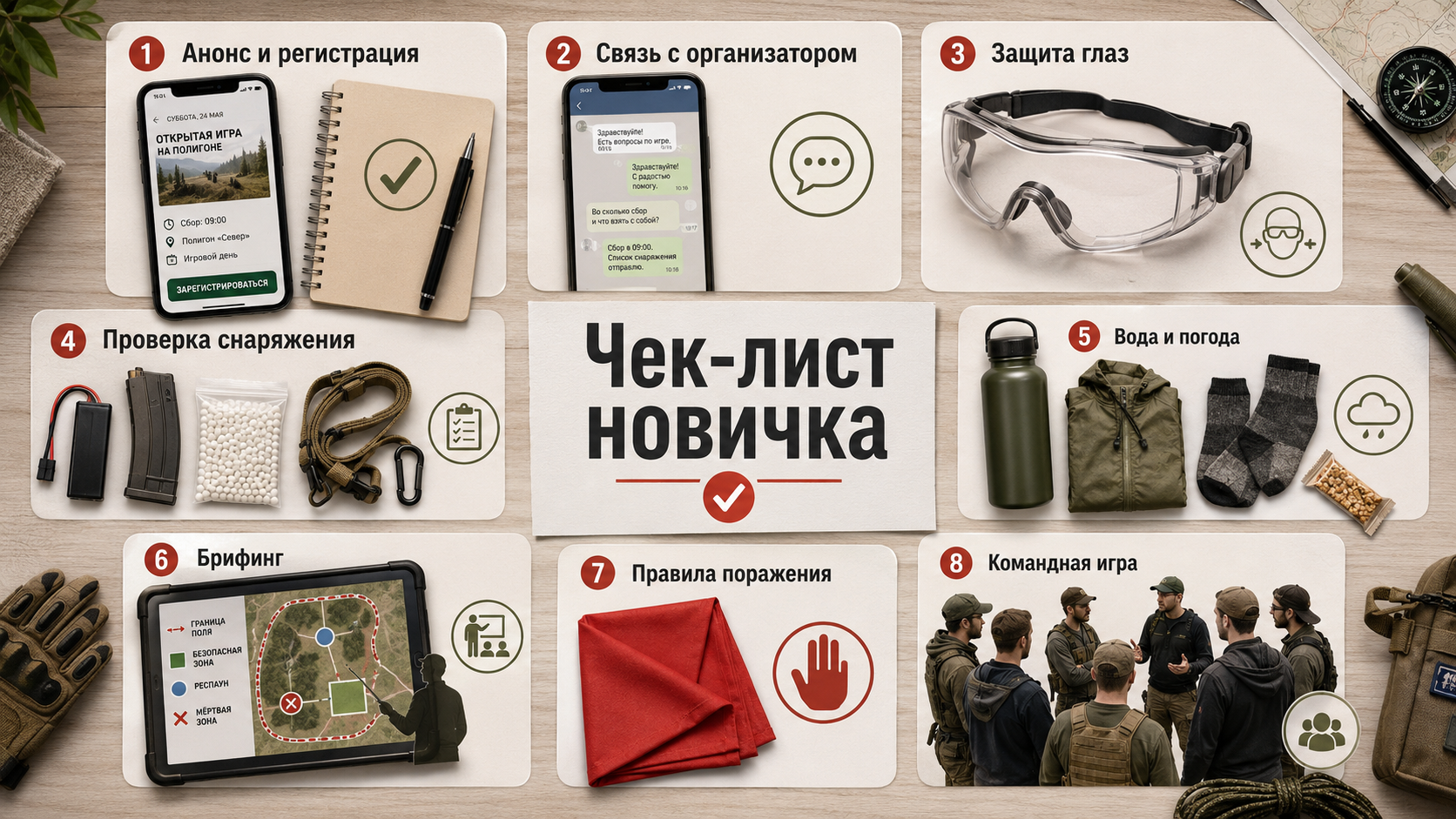 Защитные очки и снаряжение для страйкбола