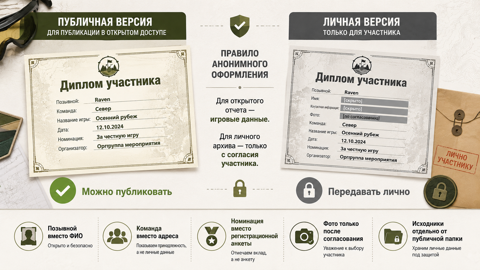 Страйкбольная команда после игры и памятные грамоты